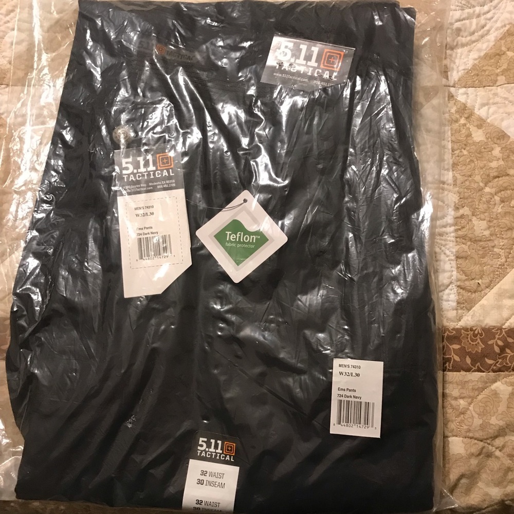 4 pairs of EMS pants. Navy blue. Brand new.